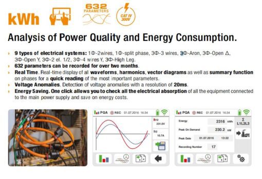 HT INSTRUMENTS GSC60 Multifunction Electrical Power Analyzer - Image 7